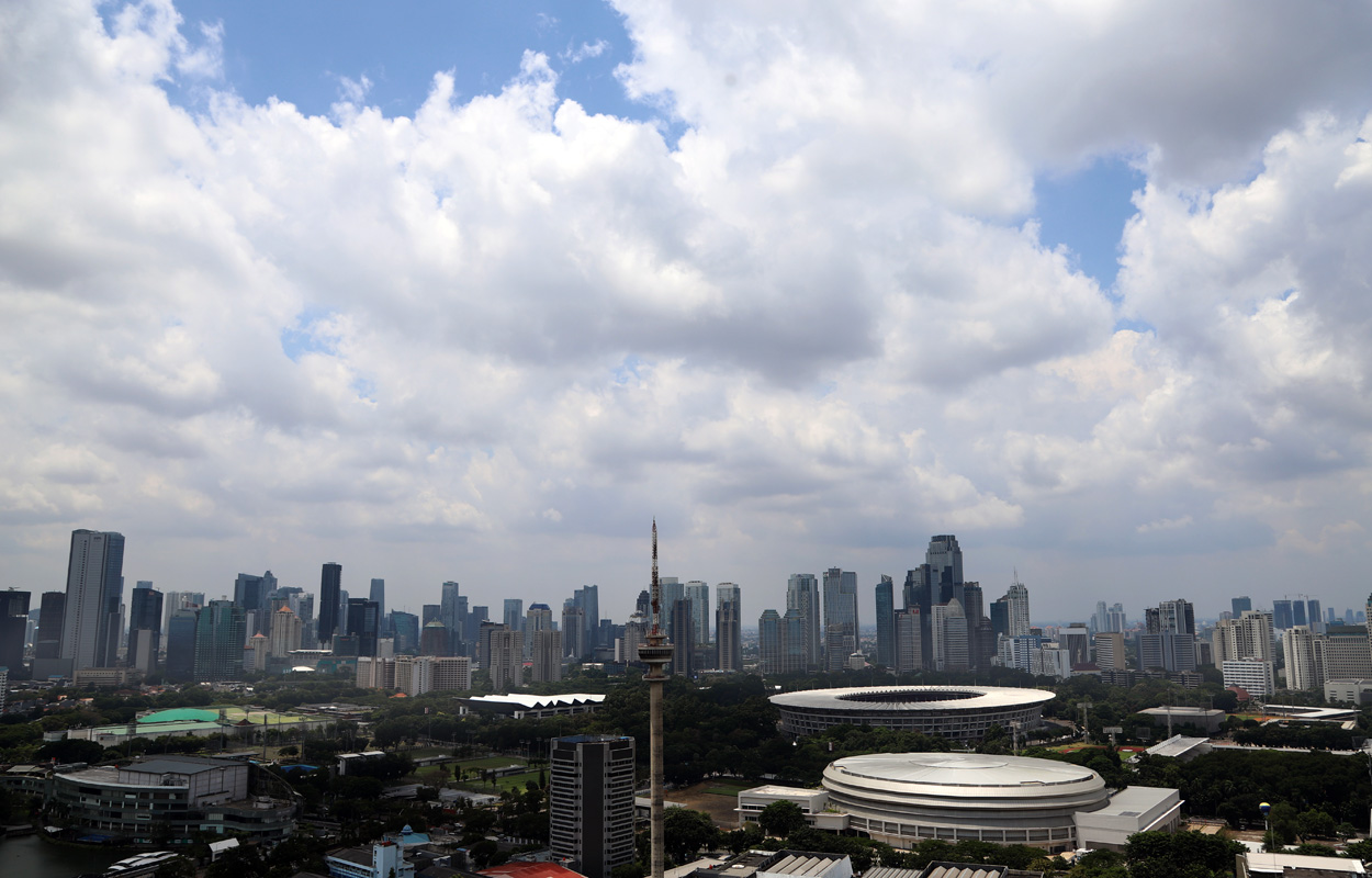 Gedung bertingkat Jakarta. (IndonesiaGlobe/Elvis Sendouw)