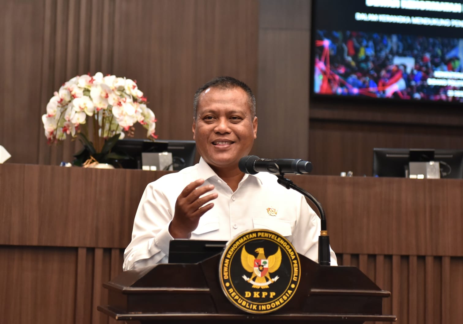 DKPP gelar Diskusi terbatas bertajuk Penguatan Lembaga Kode Etik. (BeritaNasional/Elvis Sendouw)