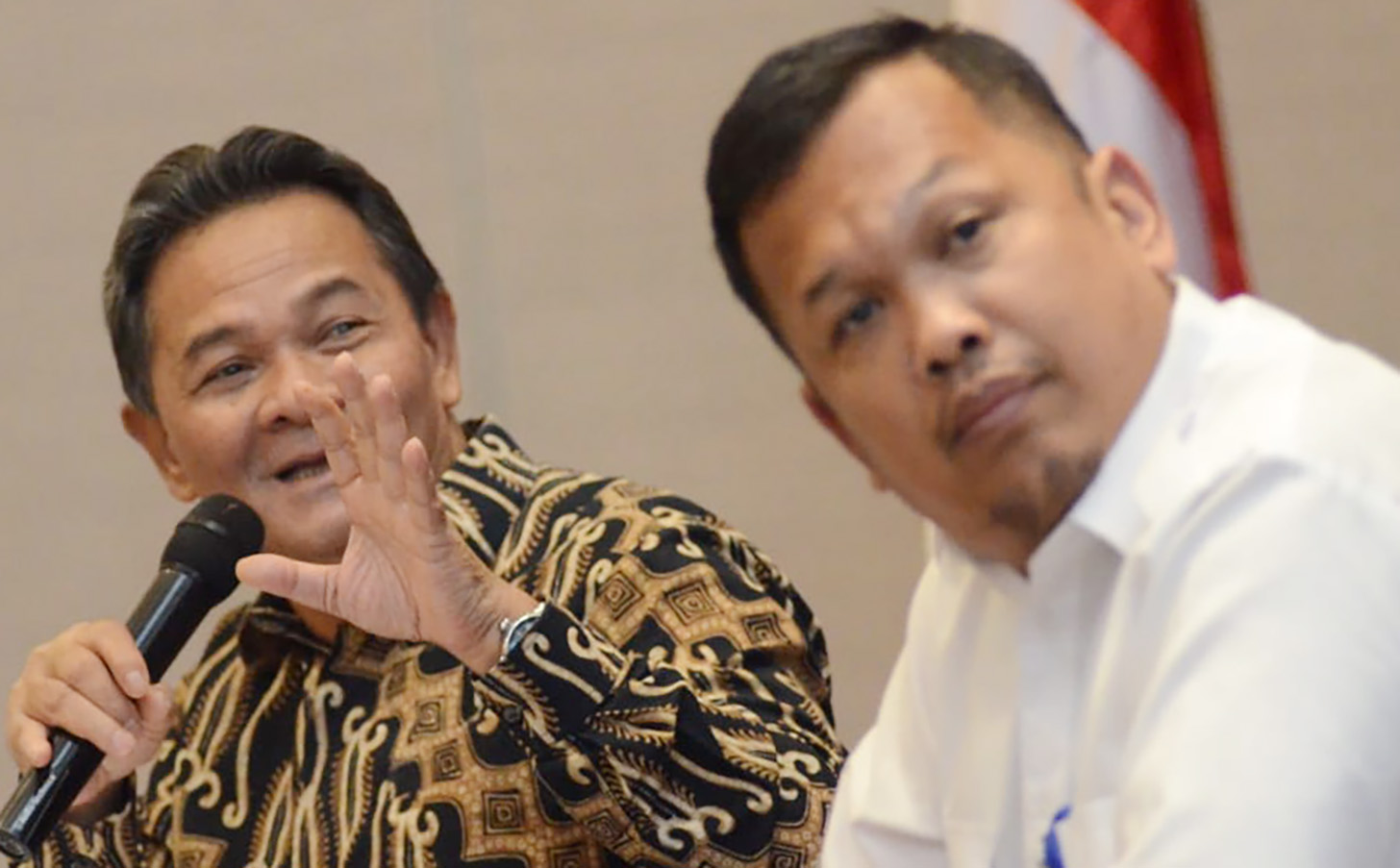 Ketua Dewan Kehormatan Penyelenggara Pemilu (DKPP) Heddy Lugito memberikan keterangan pers tentang publikasi sidang dugaan pelanggaran kode etik penyelenggara pemilu (KEPP) di Jakarta, Rabu (8/5/2024). (BeritaNasional.om/Oke Atmaja)