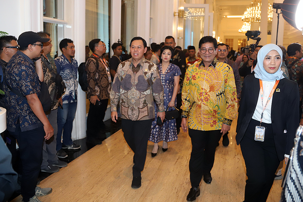 DPD RI Rayakan HUT ke 21 Gelar Awadrs Jadi Momentum DPD RI Tangkap Potensi dan Inspirasi dari Daerah DPD gelar Awards 2025 di HUT DPD RI ke 21 di Jakarta. (BeritaNasional/Elvis Sendouw)