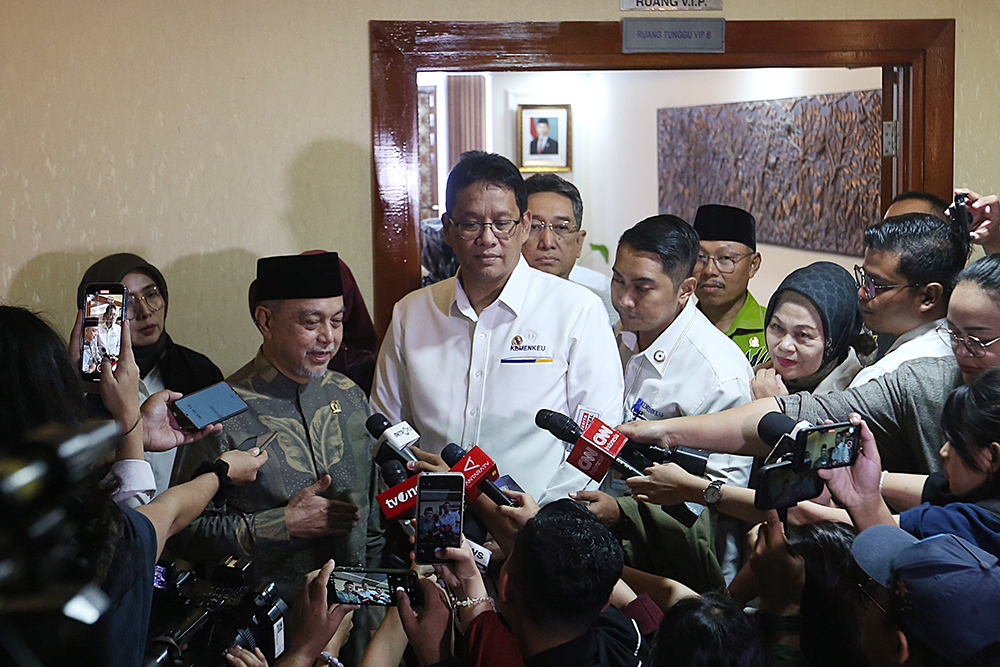 Wakil Ketua DPD TamsMenteri Keuangan Purbaya Yudhi Sadewa. (BeritaNasional/Elvis Sendouw)