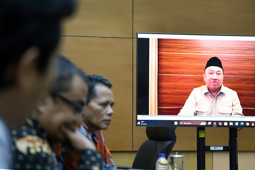 Diskusi Dialektika Demokrasi dengan tema: ”HUT RI Menjadi Momen Semangat Persatuan Membangun Indonesia Emas 2045. (BeritaNasional/Elvis Sendouw)