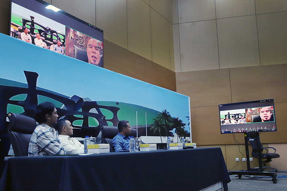 DPR Bersama KWP Gelar Diskusi Bahas Revisi UU Hak Cipta DPR RI menggelar diskusi Forum Legislasi Dengan tema "Akhiri Polemik Royalti, Revisi UU Hak Cipta Menjadi Solusi". (BeritaNasional/Elvis Sendouw)