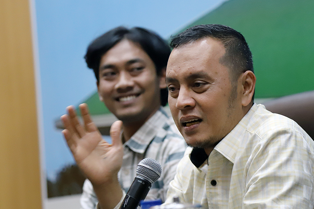 DPR Bersama KWP Gelar Diskusi Bahas Revisi UU Hak Cipta DPR RI menggelar diskusi Forum Legislasi Dengan tema "Akhiri Polemik Royalti, Revisi UU Hak Cipta Menjadi Solusi". (BeritaNasional/Elvis Sendouw)