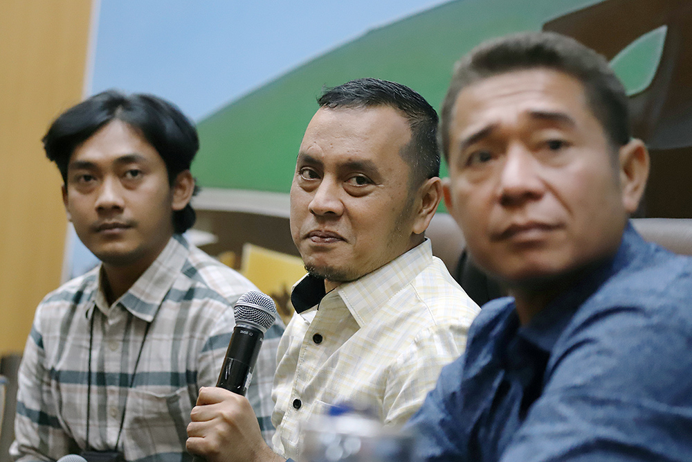 DPR Bersama KWP Gelar Diskusi Bahas Revisi UU Hak Cipta DPR RI menggelar diskusi Forum Legislasi Dengan tema "Akhiri Polemik Royalti, Revisi UU Hak Cipta Menjadi Solusi". (BeritaNasional/Elvis Sendouw)
