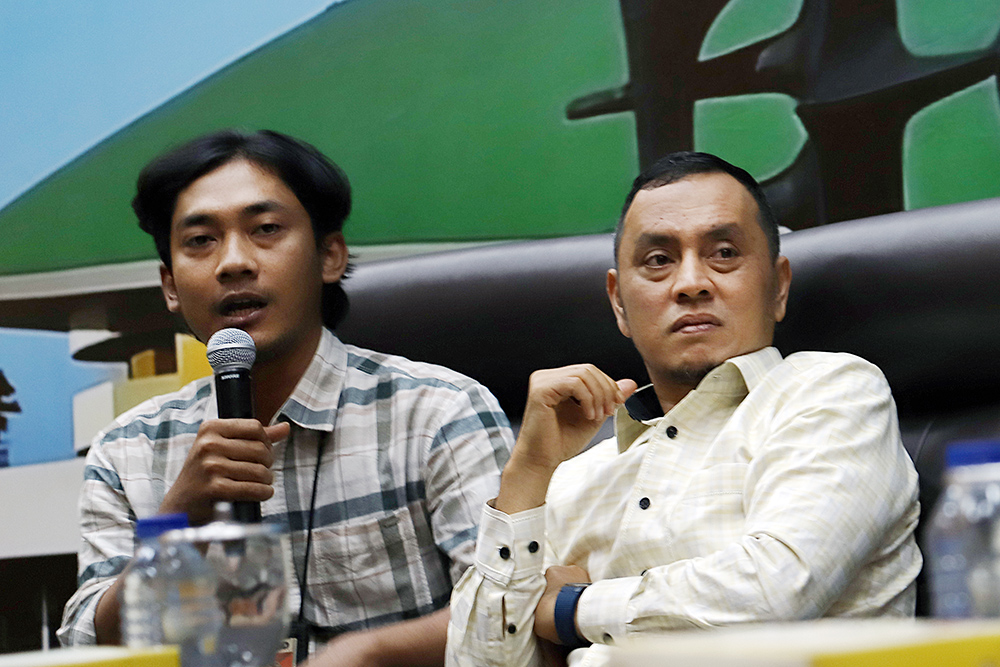 DPR Bersama KWP Gelar Diskusi Bahas Revisi UU Hak Cipta DPR RI menggelar diskusi Forum Legislasi Dengan tema "Akhiri Polemik Royalti, Revisi UU Hak Cipta Menjadi Solusi". (BeritaNasional/Elvis Sendouw)