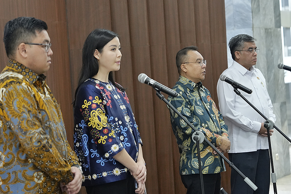 DPR memfasilitasi pertemuan perwakilan TikTok di Indonesia yang mengakuisisi Tokopedia dengan Kementerian Ketenagakerjaan. (BeritaNasional/Elvis/HO Yoga)