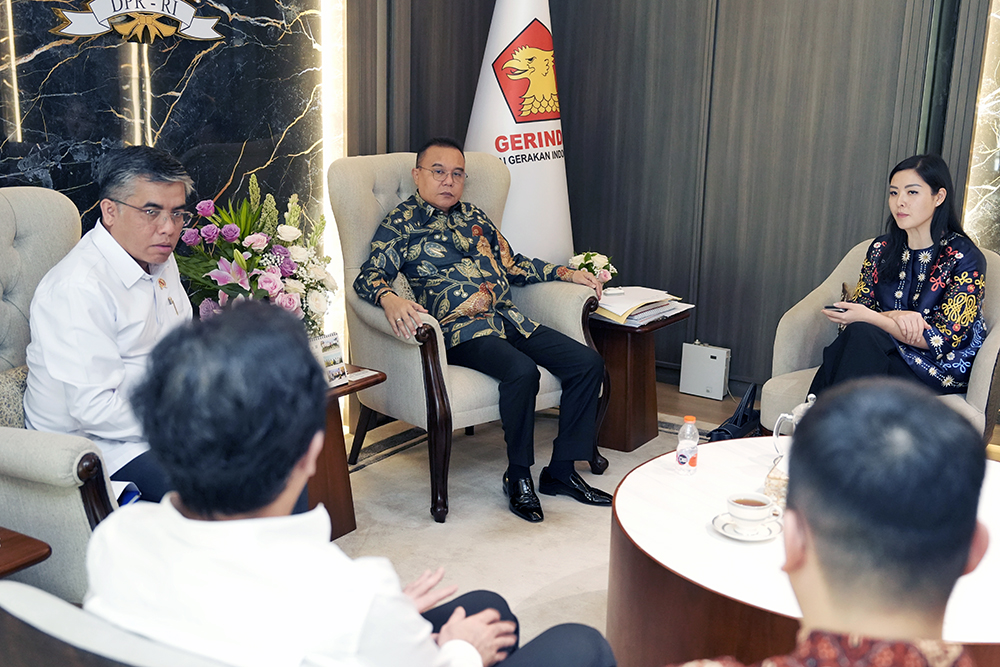 DPR memfasilitasi pertemuan perwakilan TikTok di Indonesia yang mengakuisisi Tokopedia dengan Kementerian Ketenagakerjaan. (BeritaNasional/Elvis/HO Yoga)