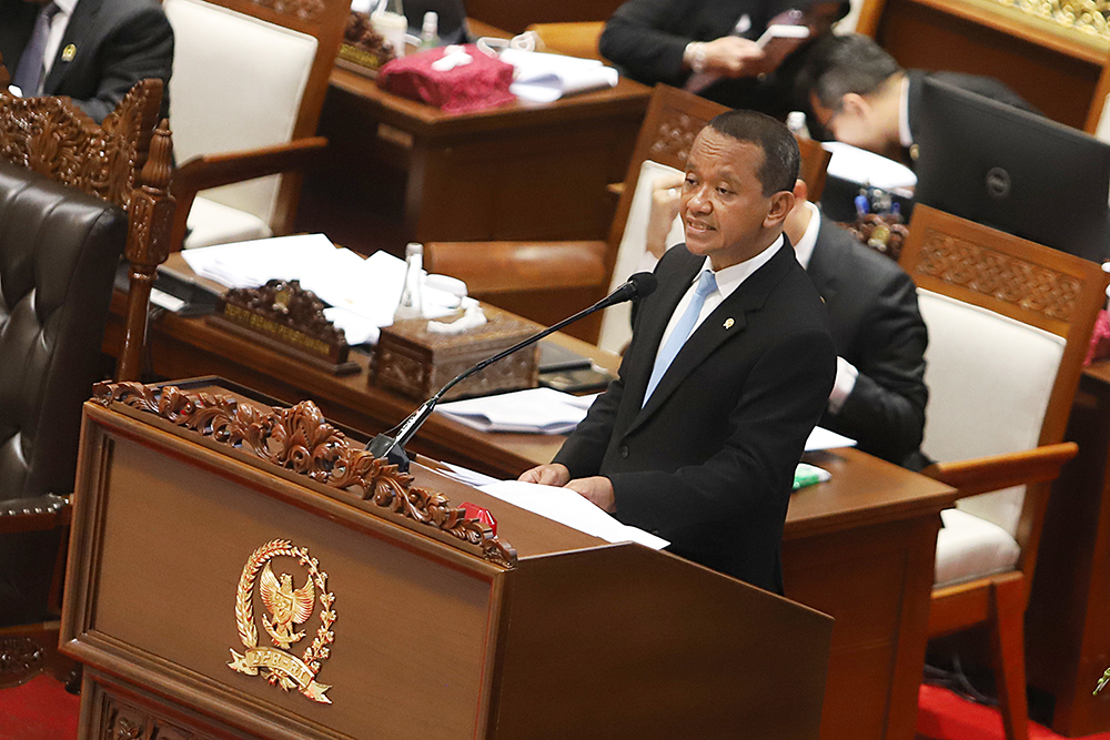 Pengesahan revisi UU Minerba digelar dalam Rapat Paripurna ke-13 Masa Persidangan II Tahun Sidang 2024-2025 . (BeritaNasional/Elvis Sendouw)