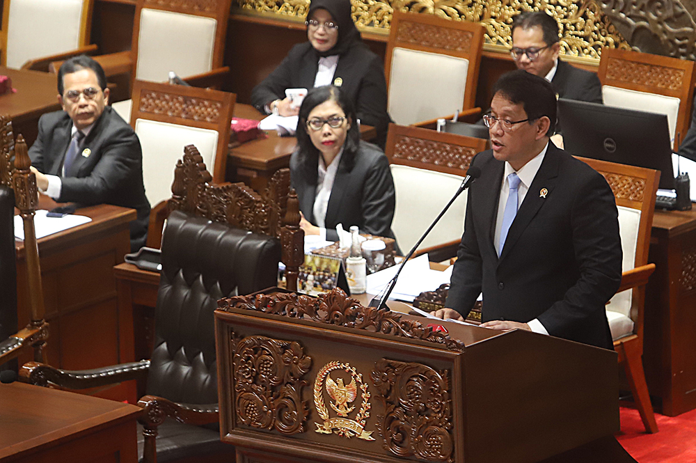 DPR mengesahkan Rancangan Undang-Undang (RUU) Anggaran Pendapatan dan Belanja Negara (APBN) 2026. (BeritaNasional/Elvis Sendouw)