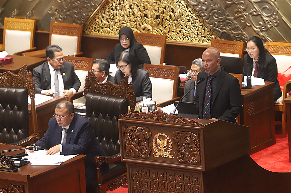 DPR mengesahkan Rancangan Undang-Undang (RUU) Anggaran Pendapatan dan Belanja Negara (APBN) 2026. (BeritaNasional/Elvis Sendouw)