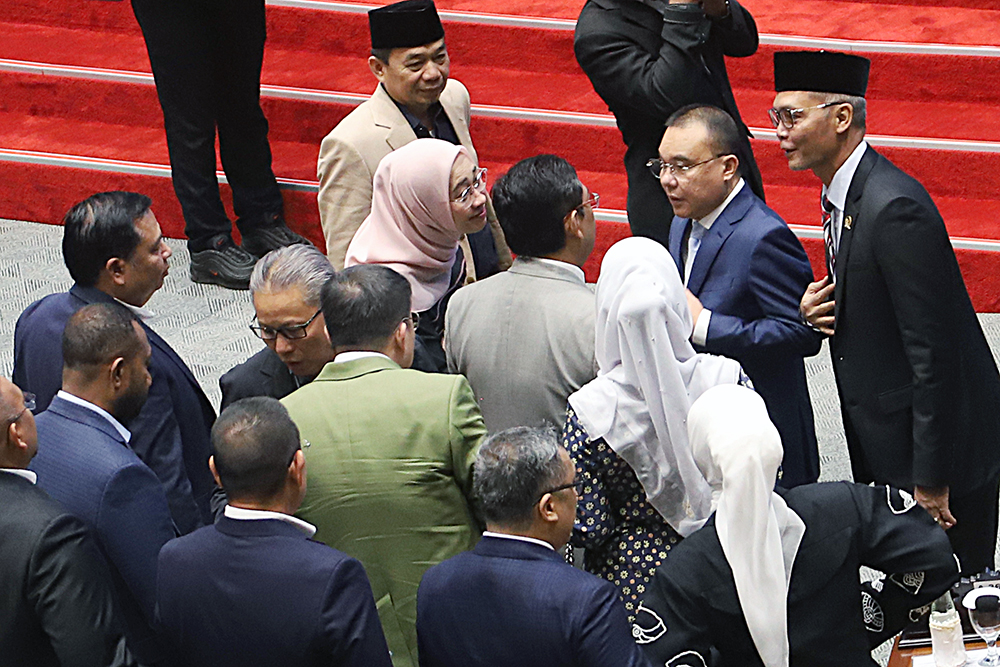 Rapat Paripurna Rancangan Undang-Undang tentang Perubahan Keempat Atas Undang-Undang Nomor 4 Tahun 2009 Tentang Pertambangan Mineral dan Batubara. (BeritaNasional/Elvis Sendouw)