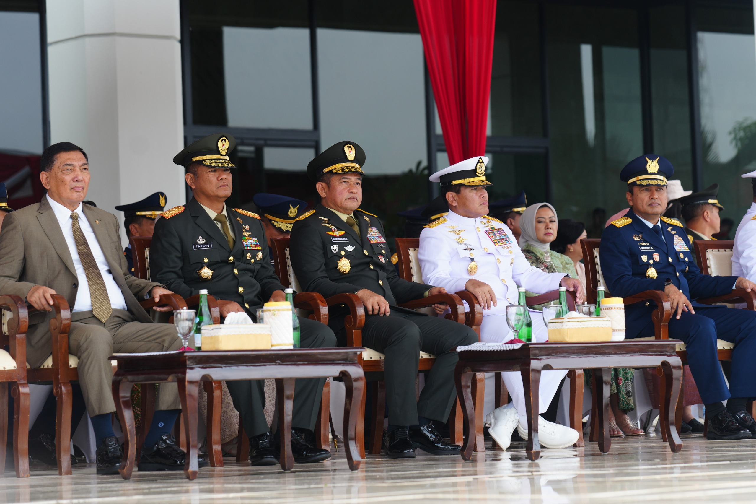 Kepala Staf Angkatan Darat (Kasad) Jenderal TNI Maruli Simanjuntak, M.Sc., menghadiri Upacara Prasetya Perwira (Praspa) Perwira Prajurit Karier. (BeritaNasional/Elvis/HO Dispenad)