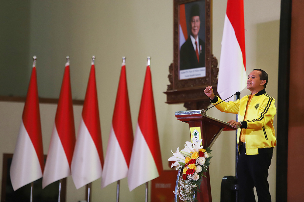 Peringatan HUT ke-57 Partai Golkar di DPR. (BeritaNasional/Elvis Sendouw)