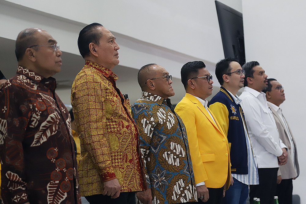 AMPI Golkar gelar perayaan natal di DPP Partai Golkar. (BeritaNasional/Elvis Sendouw)