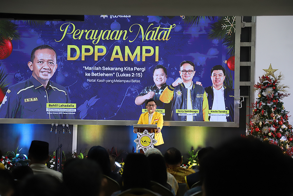 AMPI Golkar gelar perayaan natal di DPP Partai Golkar. (BeritaNasional/Elvis Sendouw)