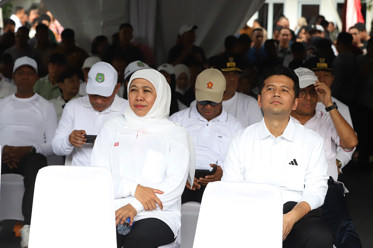 Sejumlah kepala daerah terpilih mengikuti pengarahan dan gladi pelantikan kepala daerah di kawasan Monas, Jakarta, Selasa (18/2/2025).  (Beritanasional.com/Oke Atmaja)