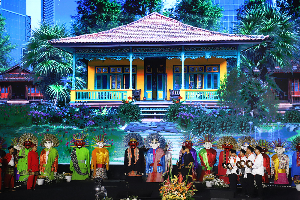 Malam Puncak HUT Jakarta ke-498 Malam puncak HUT Jakarta ke 498 di lapangan Banteng, Jakarta, Minggu (22/6/2025). (BeritaNasional/Elvis Sendouw)