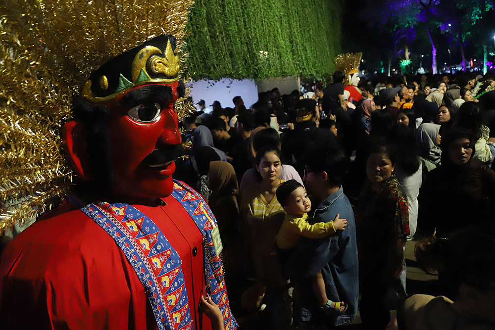 Malam Puncak HUT Jakarta ke-498 Malam puncak HUT Jakarta ke 498 di lapangan Banteng, Jakarta, Minggu (22/6/2025). (BeritaNasional/Elvis Sendouw)