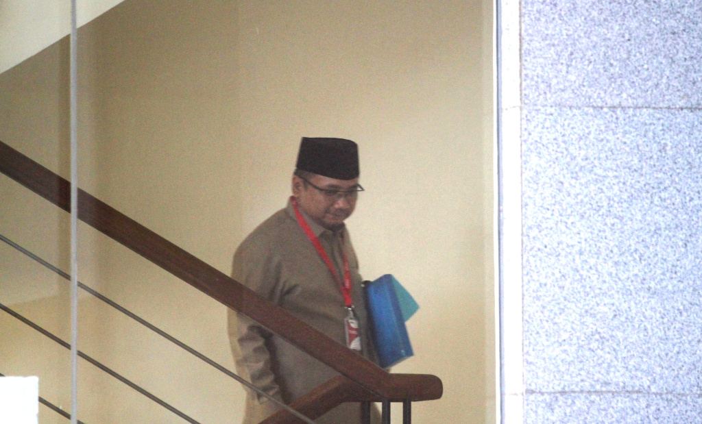 Gus Yaqut Diperiksa KPK Kasus Kouta Haji Mantan Menteri Agama, Yaqut Cholil Qoumas alias Gus Yaqut, memenuhi panggilan penyelidik Komisi Pemberantasan Korupsi (KPK), Jakarta, Kamis (7/8/2025). (Beritanasional.com/Oke Atmaja)