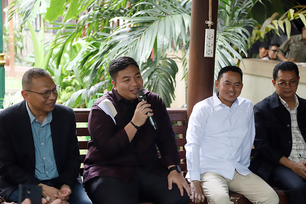 KWP bersama DPR menggelar Halal Bihalal bersama para jurnalis parlemen. (BeritaNasional/Elvis Sendouw)
