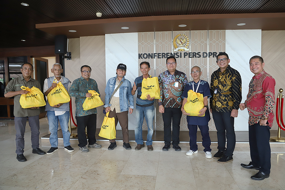 KWP bersama DPR menggelar Halal Bihalal bersama para jurnalis parlemen. (BeritaNasional/Elvis Sendouw)