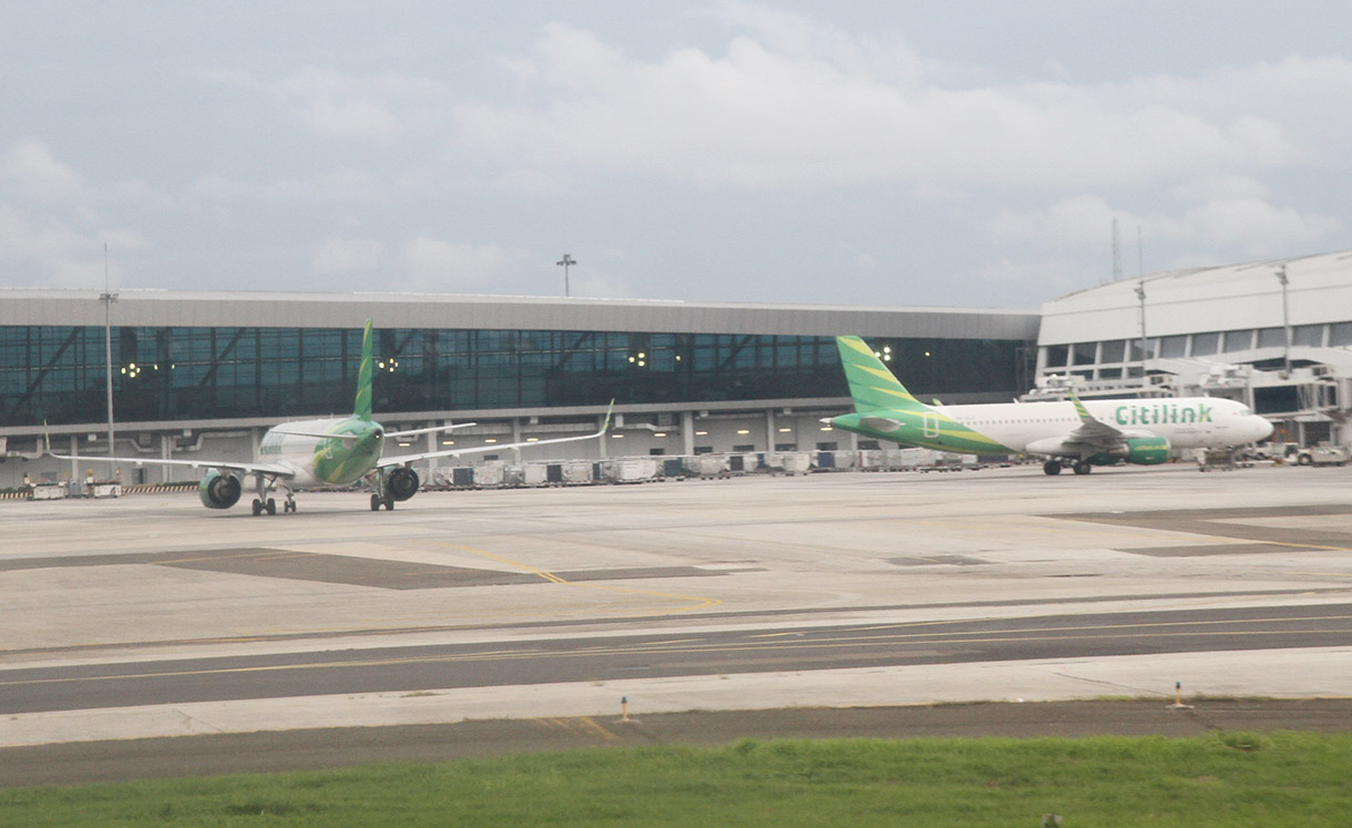 Pesawat udara Airbus A320 yang dioperasikan maskapai penerbangan Citilink parkir di Bandara Soekarno Hatta, Tangerang, Banten, Kamis (05/12/2024).(BeritaNasional.com/Oke Atmaja)