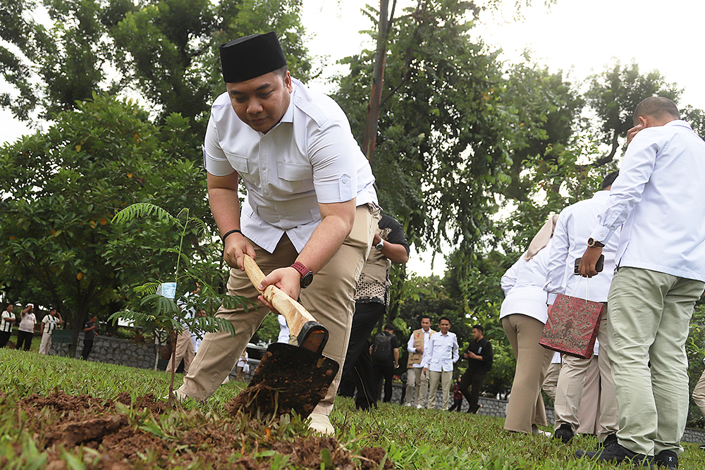 Fraksi Partai Gerindra DPR menggelar sejumlah kegiatan sosial dalam perayaan HUT Partai Gerindra di DPR. (BeritaNasional/Elvis Sendouw)
