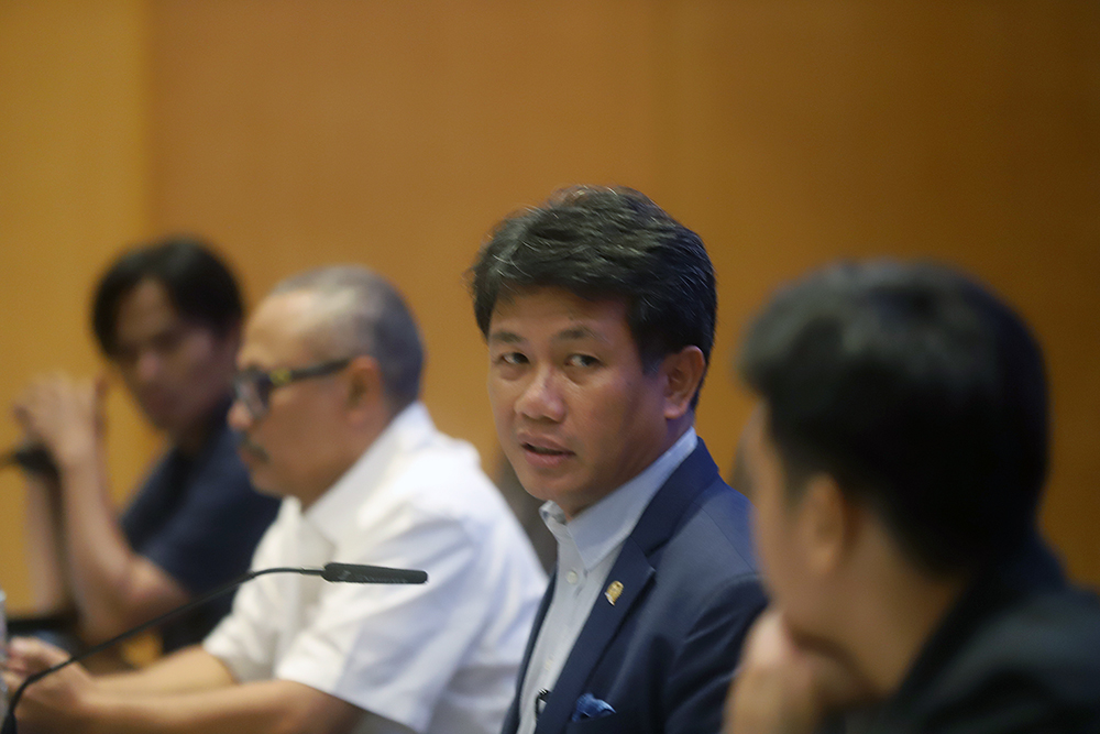 Diskusi publik dengan tema "Sejarah Parlementaria: Media Cetak DPR sebagai Arsip Nasional" pada acara HUT ke-58 Majalah Parlementaria di DPR RI. (BeritaNasional/Elvis Sendouw)