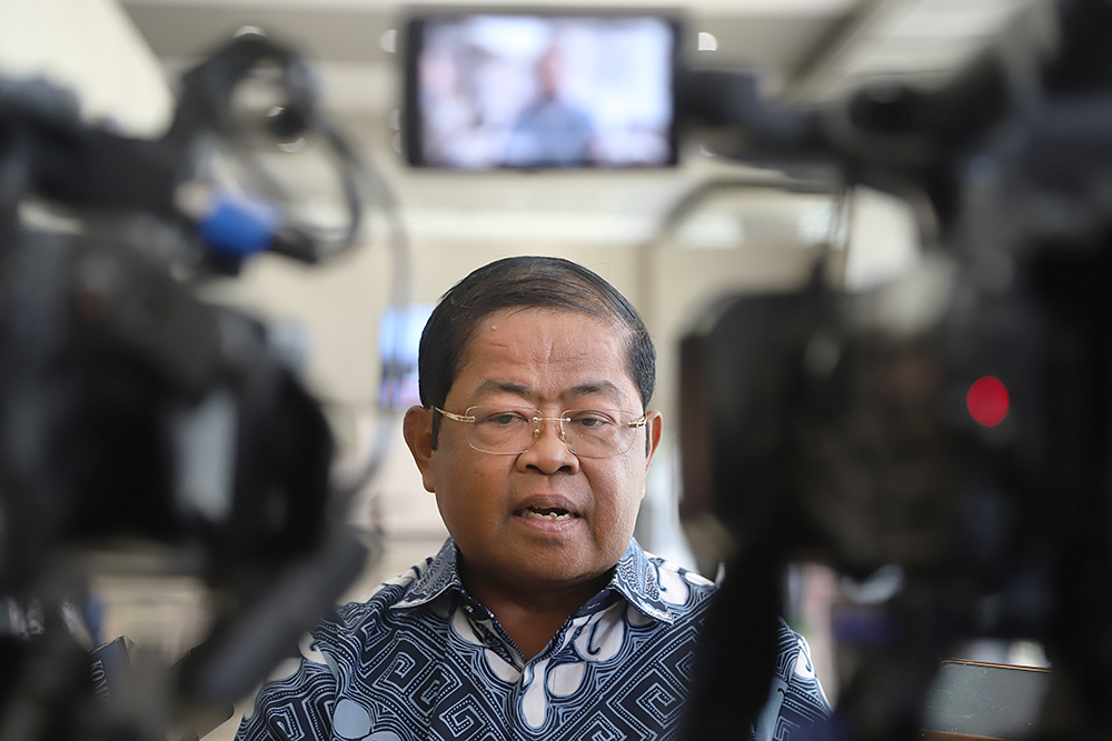 Idrus Marham: Kebijakan Menteri ESDM Inovatif dan Memihak Rakyat Wakil Ketua Umum Partai Golkar Bidang Kebijakan Publik Idrus Marham. (BeritaNasional/Elvis Sendouw)