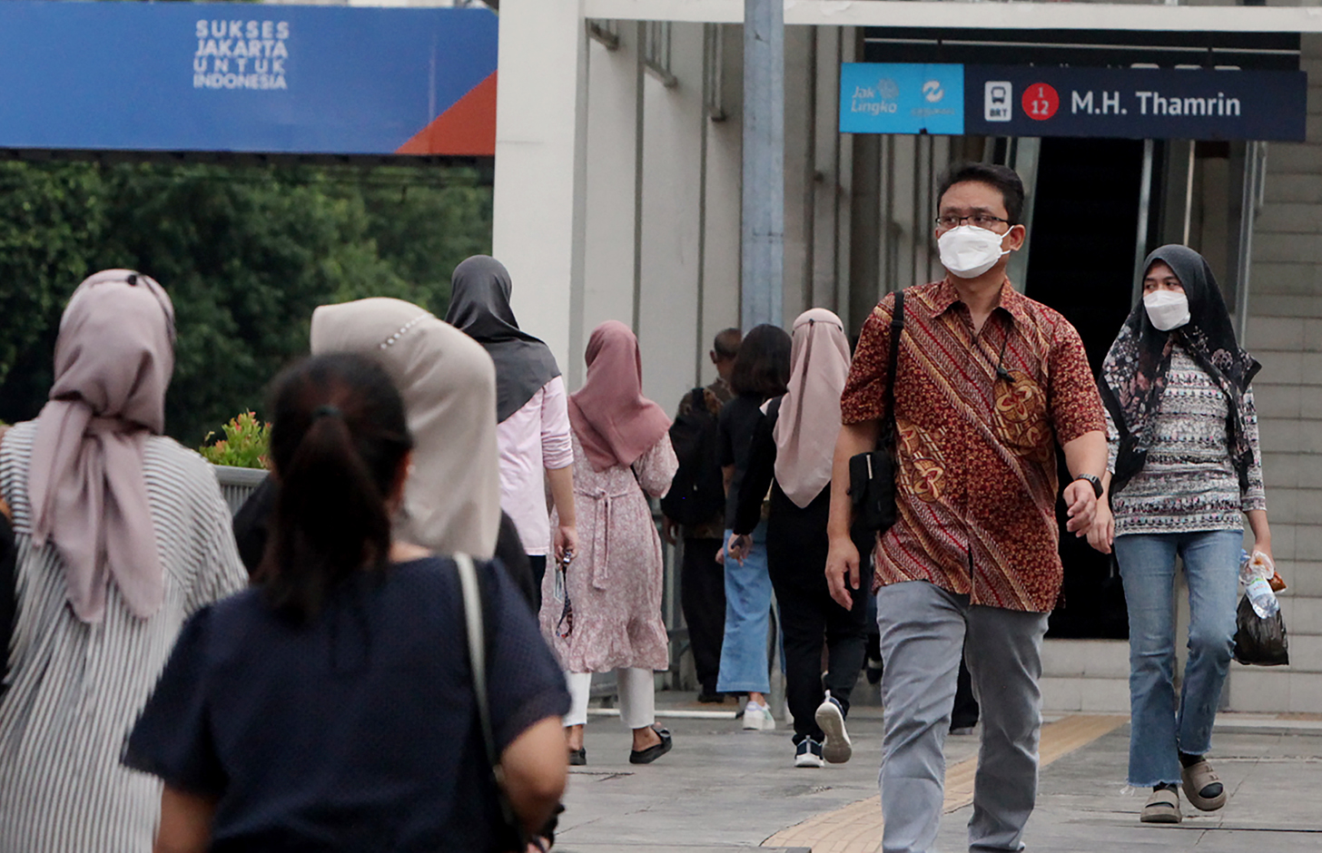 Suasana di Jalan MH.Thamrin,Jakarta Pusat, Rabu (10/7/2024). (BeritaNasional.com/Oke Atmaja)