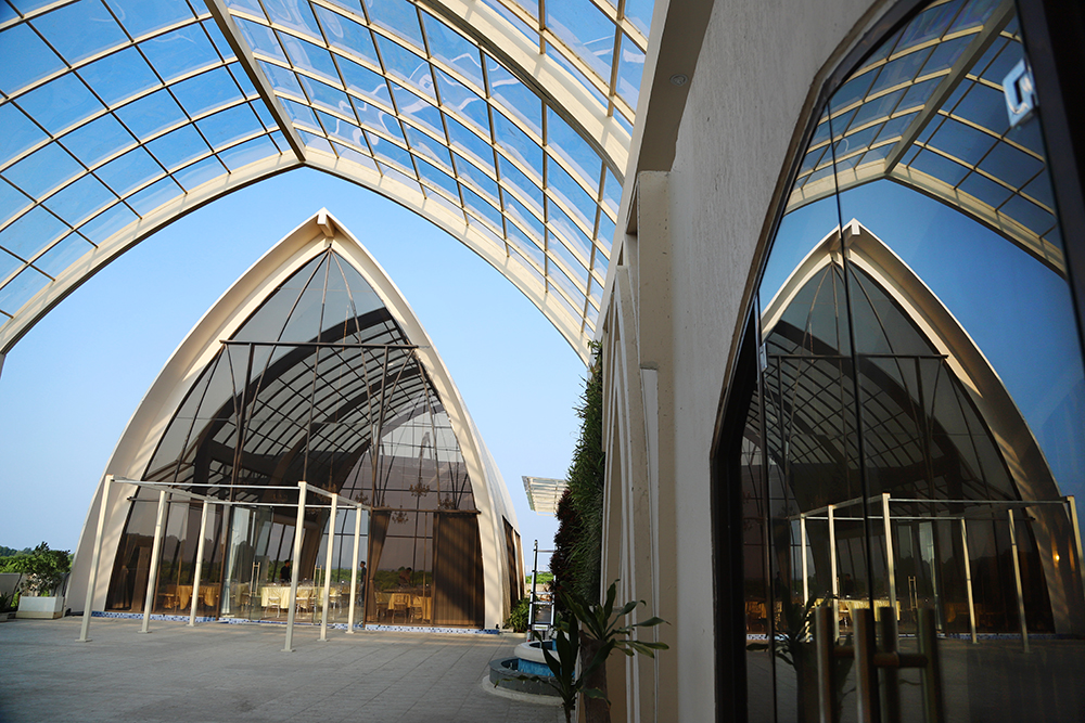 Intip Whistler Garden Venue untuk Acara Berkesan di District Entertainment PIK 2 Inilah venue untuk mengadakan sangjit, pernikahan, hingga ulang tahun dan corporate gathering di kawasan District Entertainment, PIK 2, Tangerang. (BeritaNasional/Elvis Sendouw)