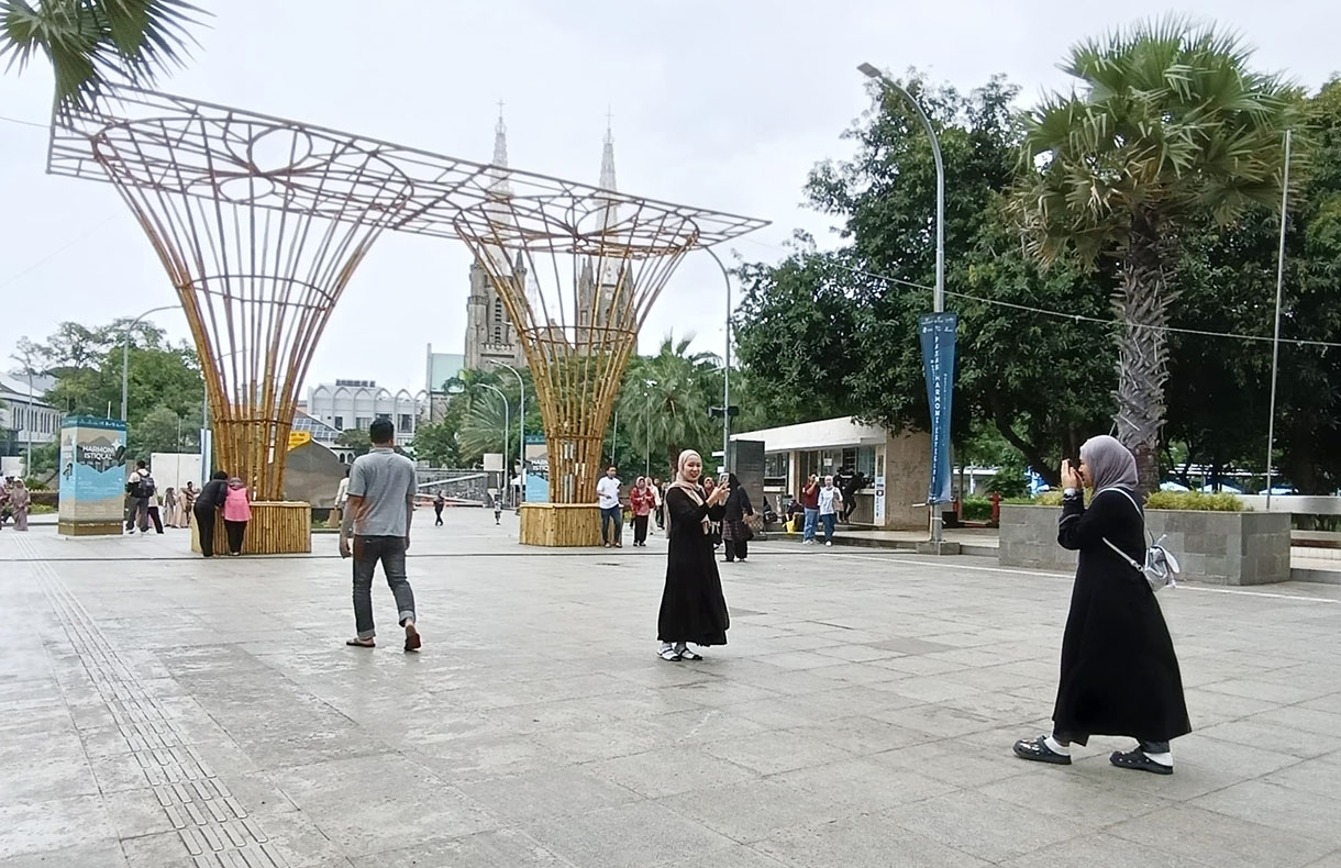 Suasana di Masjid Istiqlal, Jakarta, Selasa (3/2/2025). (Beritanasional.com/OkeAtmaja)