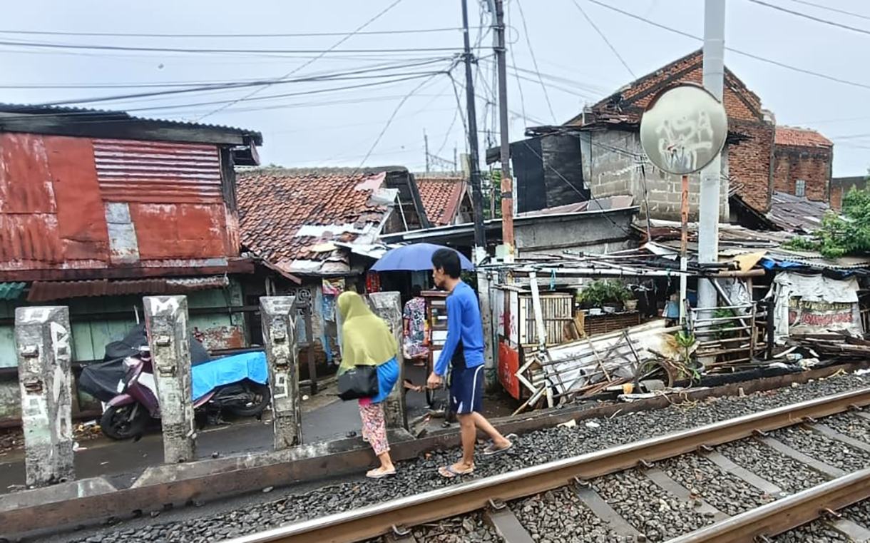 Suasana di Kawasan jalan Anyer,Menteng, Jakarta, Jumat (18/1/2026).  (Beritanasional.com/Oke Atmaja)