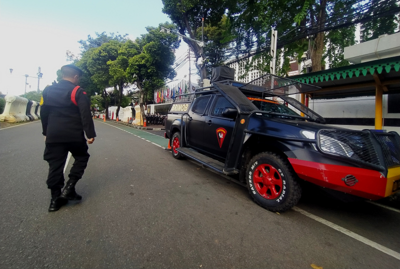 Suasana di Gedung KPU, Jakarta, Selasa (19/3).  (Indonesiaglobe/Oke Atmaja)