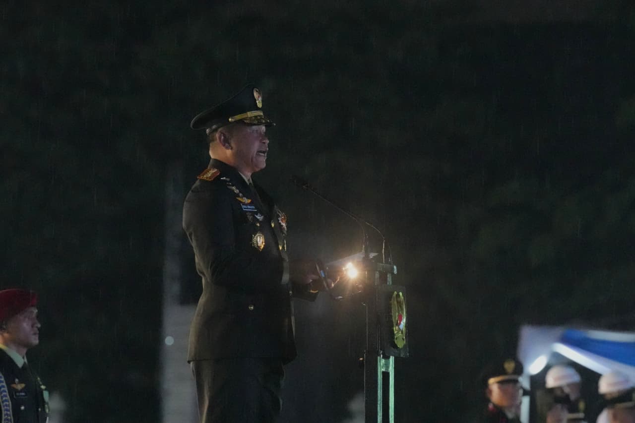 Kepala Staf Angkatan Darat (Kasad) Jenderal TNI Maruli Simanjuntak, M.Sc., melantik 1.202 Perwira Remaja (Paja) TNI AD lulusan Pendidikan Pembentukan Perwira (Diktukpa) Gelombang I Tahun Anggaran 2026. (BeritaNasional/Elvis/HO Dispenad)