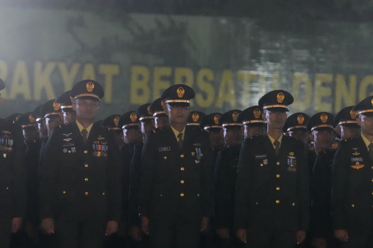 Kepala Staf Angkatan Darat (Kasad) Jenderal TNI Maruli Simanjuntak, M.Sc., melantik 1.202 Perwira Remaja (Paja) TNI AD lulusan Pendidikan Pembentukan Perwira (Diktukpa) Gelombang I Tahun Anggaran 2026. (BeritaNasional/Elvis/HO Dispenad)