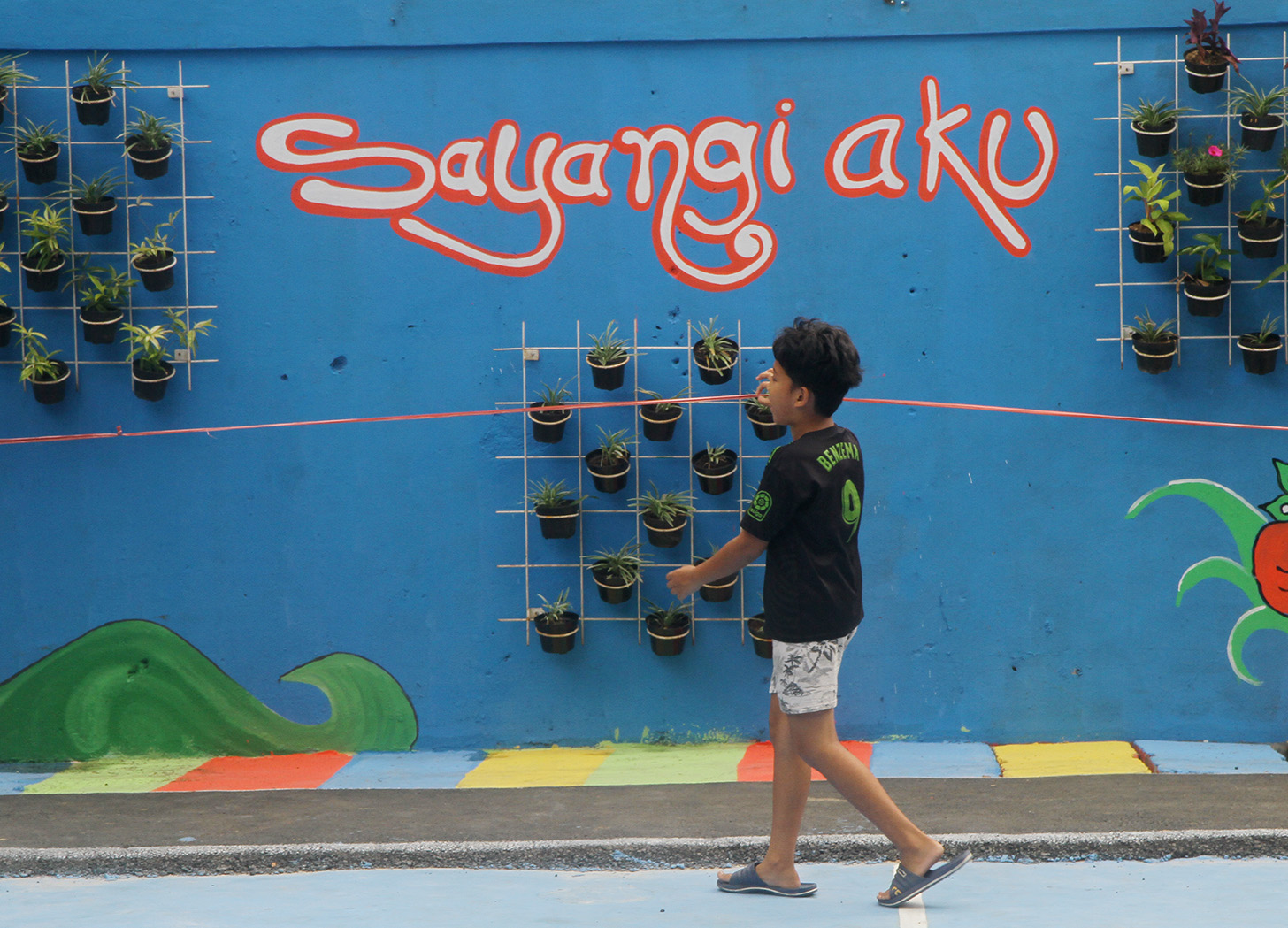 Suasana pemukiman warga di Kebon Sirih Timur, Jakarta, Sabtu (18/5/2024).  (BeritaNasional.com/Oke Atmaja)