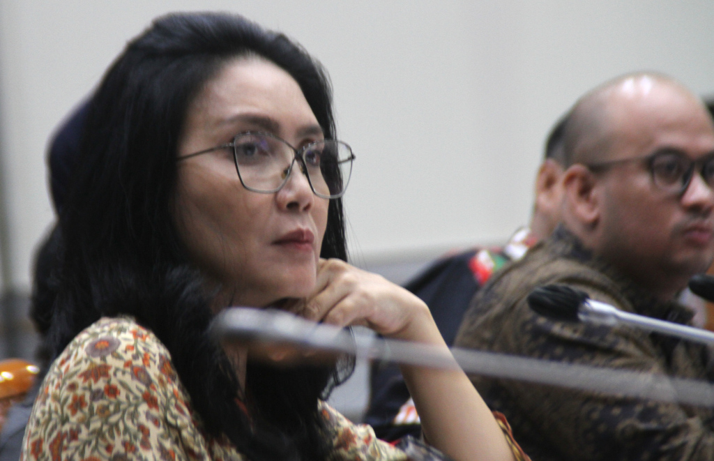 Ayah Almarhumah Dini Sera Afrianti, Ujang Suherman mengadu ke Komisi III DPR, di Gedung Nusantara II, Kompleks Parlemen, Senayan, Jakarta, Senin (29//7/2024). (Berita Nasional.com/OkeAtmaja).