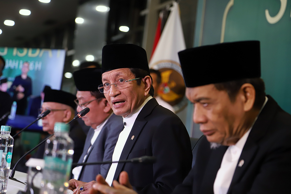 Kemenag Umumkan Hasil Sidang Isbat, Iduladha 1446 Hijriah Hari Jumat 6 Juni 2025 Kemeng umumkan hasil sidang isbat anggal 1 Zulhijjah jatuh pada hari Rabu (28/5/2025). (BeritaNasional/Elvis Sendouw