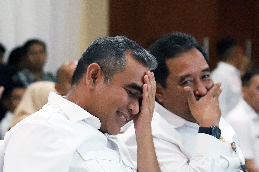 Kemendagri Beri Dana Bantuan ke Partai Gerindra Serah terima bantuan keuangan Partai Politik (Parpol) Tahun 2025 . (BeritaNasional/Elvis Sendouw)