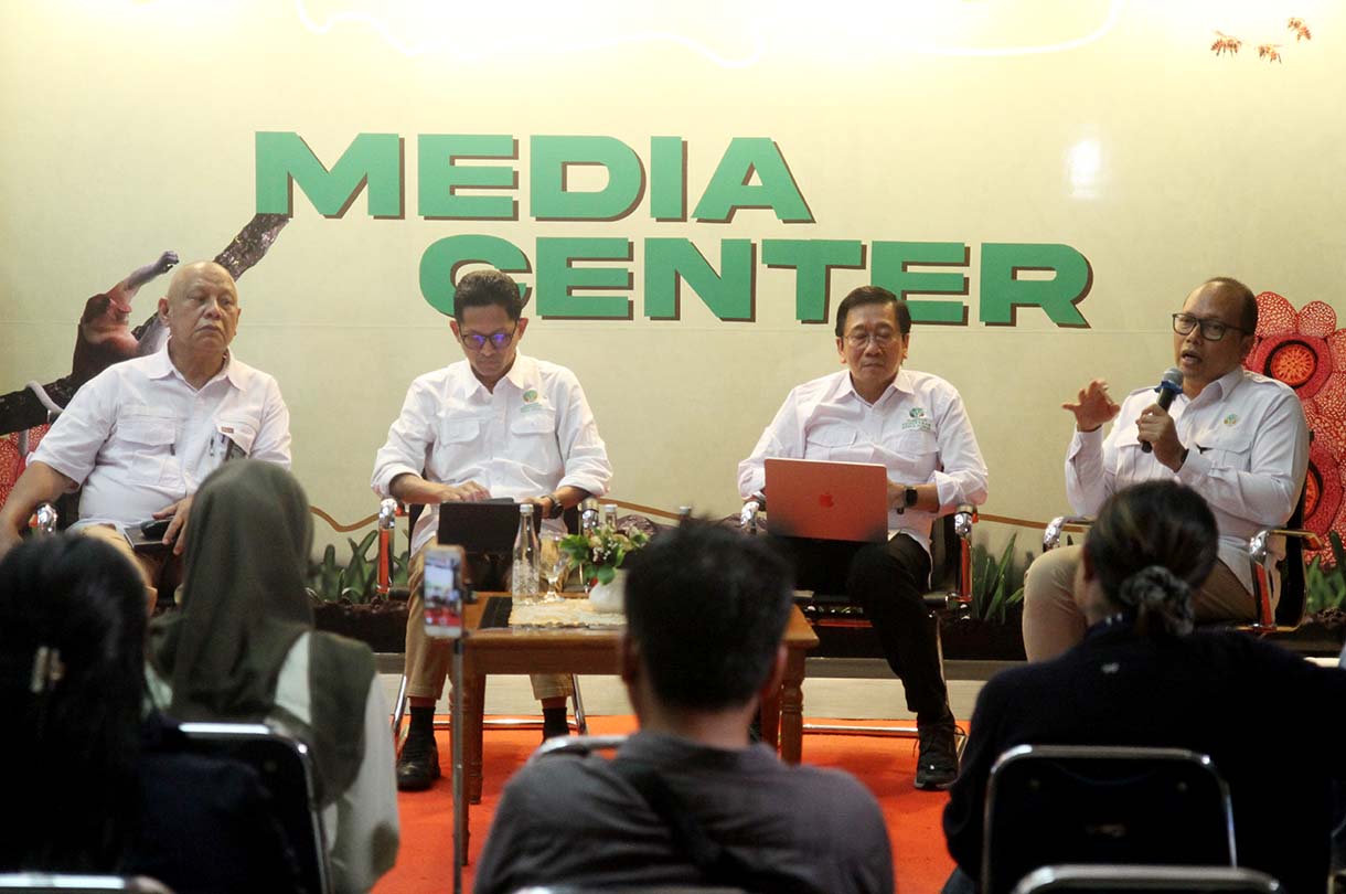 Sekretaris Ditjen Pengelolaan Hutan Lestari Kementerian Kehutanan, Saparis Soedarjanto. (Beritanasional.com/Oke Atmaja)