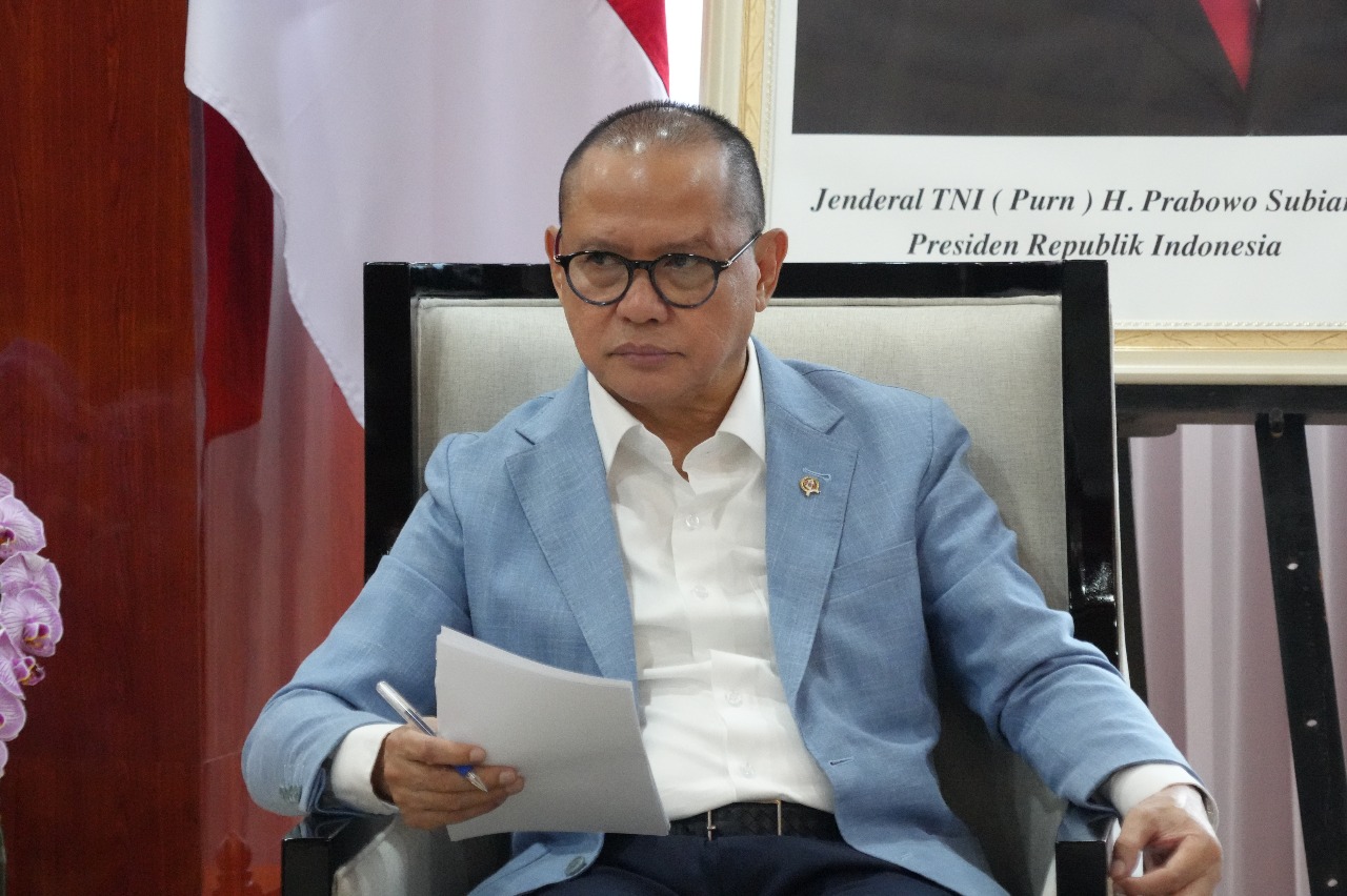 Menteri P2MI Mukhtarudi menerima kunjungan Duta Besar Yordania untuk Indonesia, Sudqi Al Omoush, di Kantor KemenP2MI. (BeritaNasional/Elvis/HO P2MI)