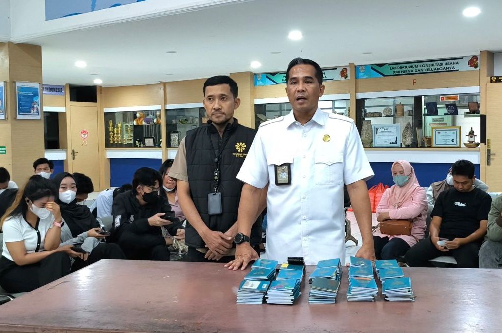 Balai Pelayanan Pelindungan Pekerja Migran Indonesia (BP3MI) DKI Jakarta gagalkan keberangkatan 51 calon PMI. (BeritaNasional/Elvis/HO Hms KP2MI)