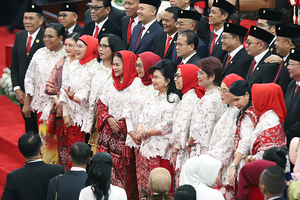 Ketua DPR Puan Maharani sampaikan pidato pada sidang Tahunan 2025. (BeritaNasional/Elvis Sendouw)