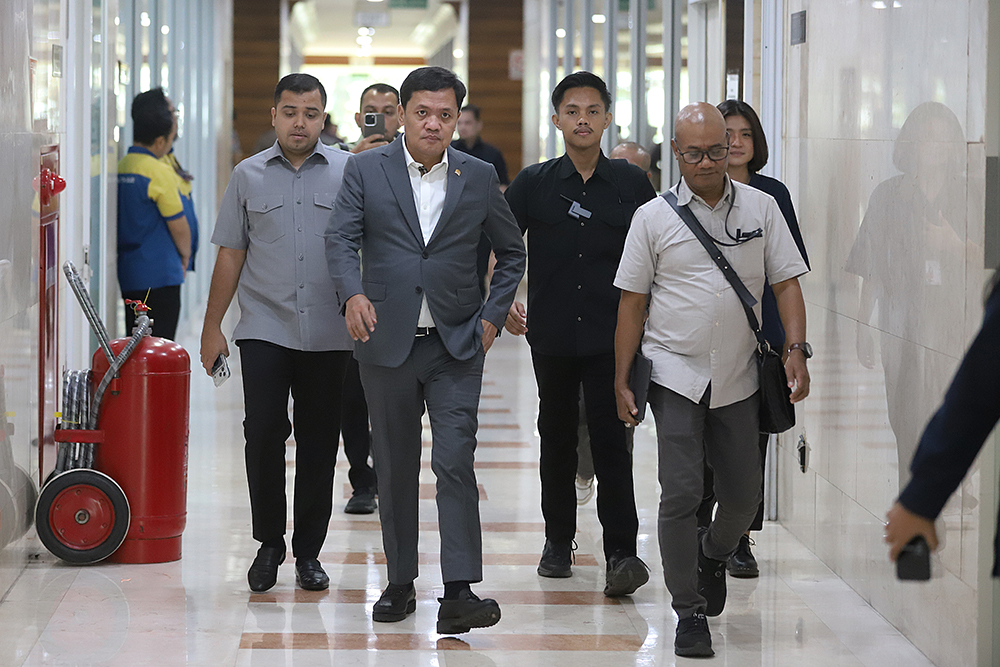 Ketua Komisi III Habiburokhman Terima Audiensi AMAN Bahas KUHAP Ketua Komisi III DPR RI Habiburokhman menerima audiensi Aliansi Mahasiswa Nusantara. (BeritaNasional/Elvis Sendouw)