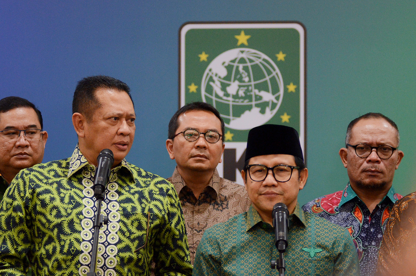 Ketua MPR RI Bambang Soesatyo mendatangi gedung DPP PKB di Jalan Raden Saleh, Jakarta Pusat, Sabtu (8/6/2024). (BeritaNasional.Com/Oke Atmaja)