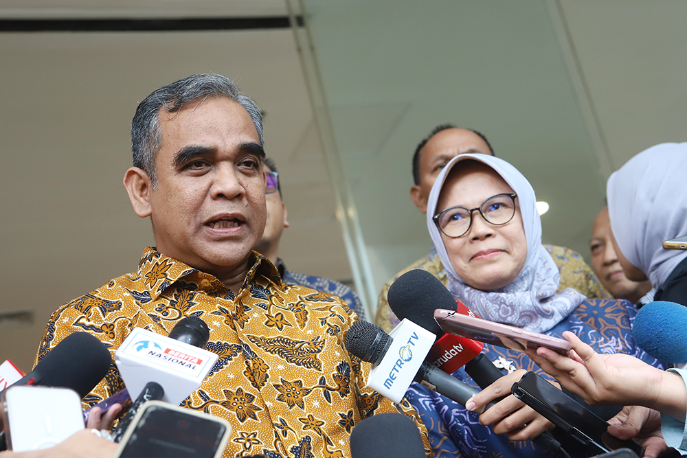Ketua MPR Temui BPK Bahas Program Presiden Prabowo Subianto Ketua MPR Ahmad Muzani temui Ketua BPK Isma Yatun. (BeritaNasional/Elvis Sendouw)