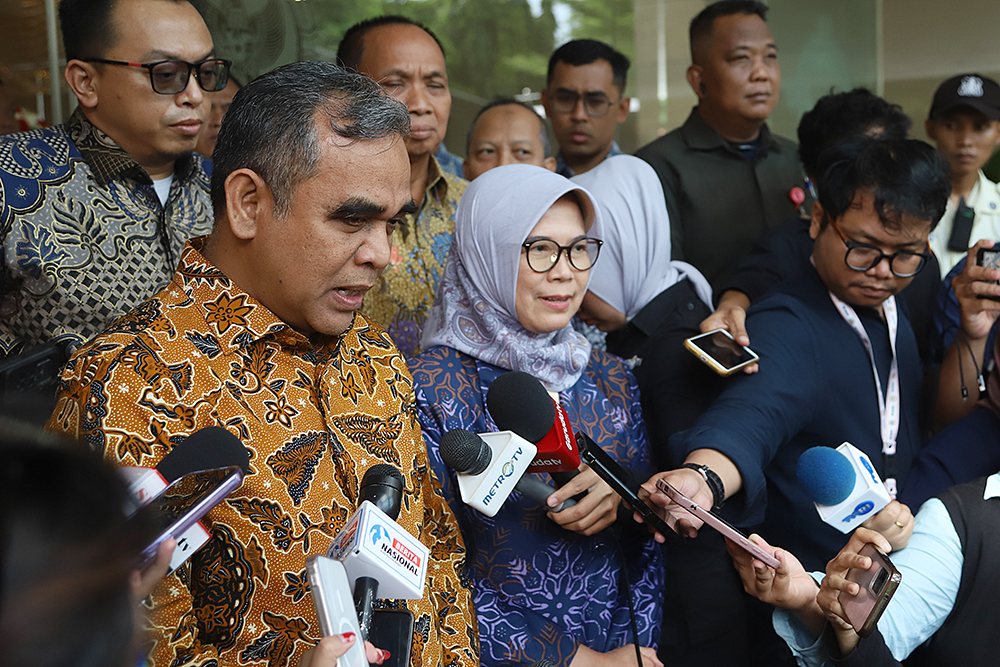 Ketua MPR Temui BPK Bahas Program Presiden Prabowo Subianto Ketua MPR Ahmad Muzani temui Ketua BPK Isma Yatun. (BeritaNasional/Elvis Sendouw)
