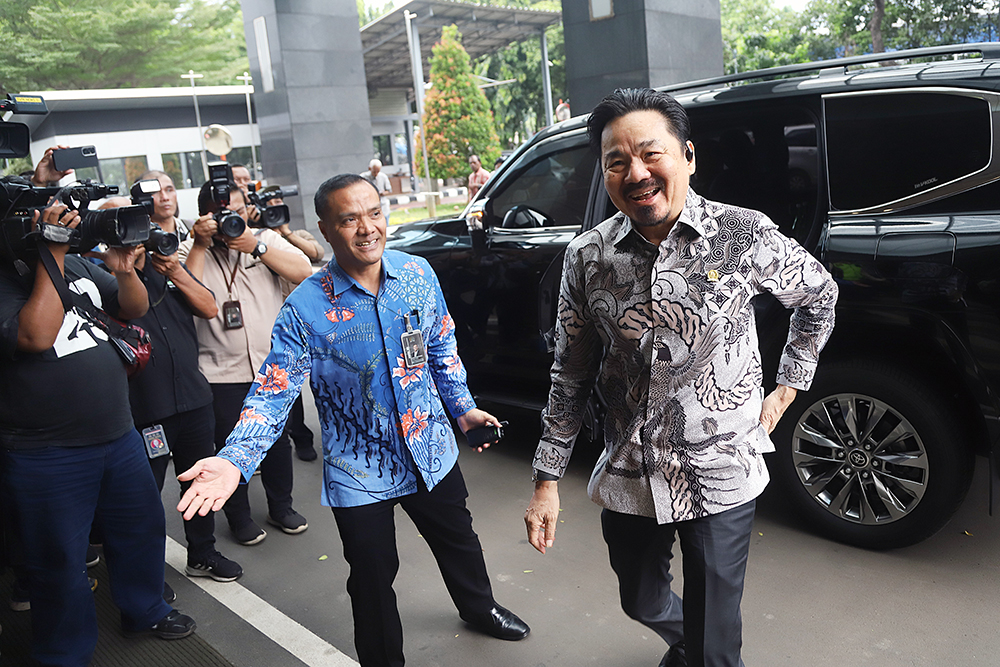 Ketua MPR Temui BPK Bahas Program Presiden Prabowo Subianto Ketua MPR Ahmad Muzani temui Ketua BPK Isma Yatun. (BeritaNasional/Elvis Sendouw)